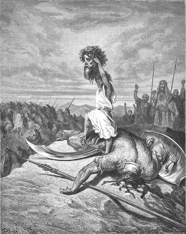 David Slays Goliath by Gustave Doré (1866)